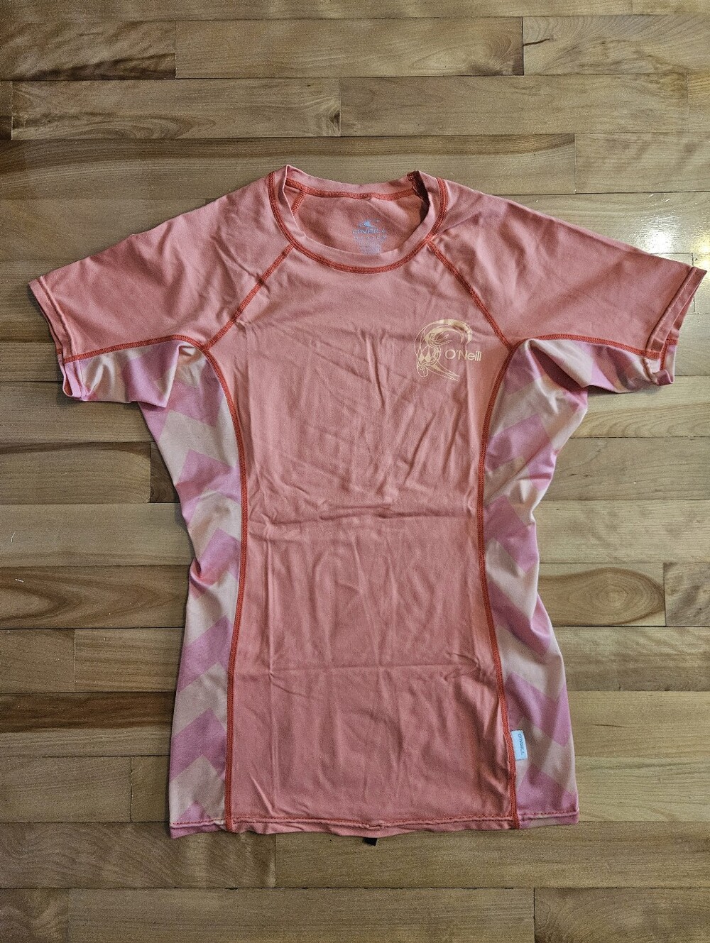 O'Neill Rash Guard Coral & Pink Size M